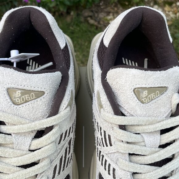 New Balance 9060 Mens Sneakers in Beige and Brown - Picture 5 of 14